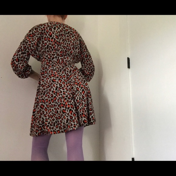 Moda International Orange Leopard Print Dress - Picture 7 of 14